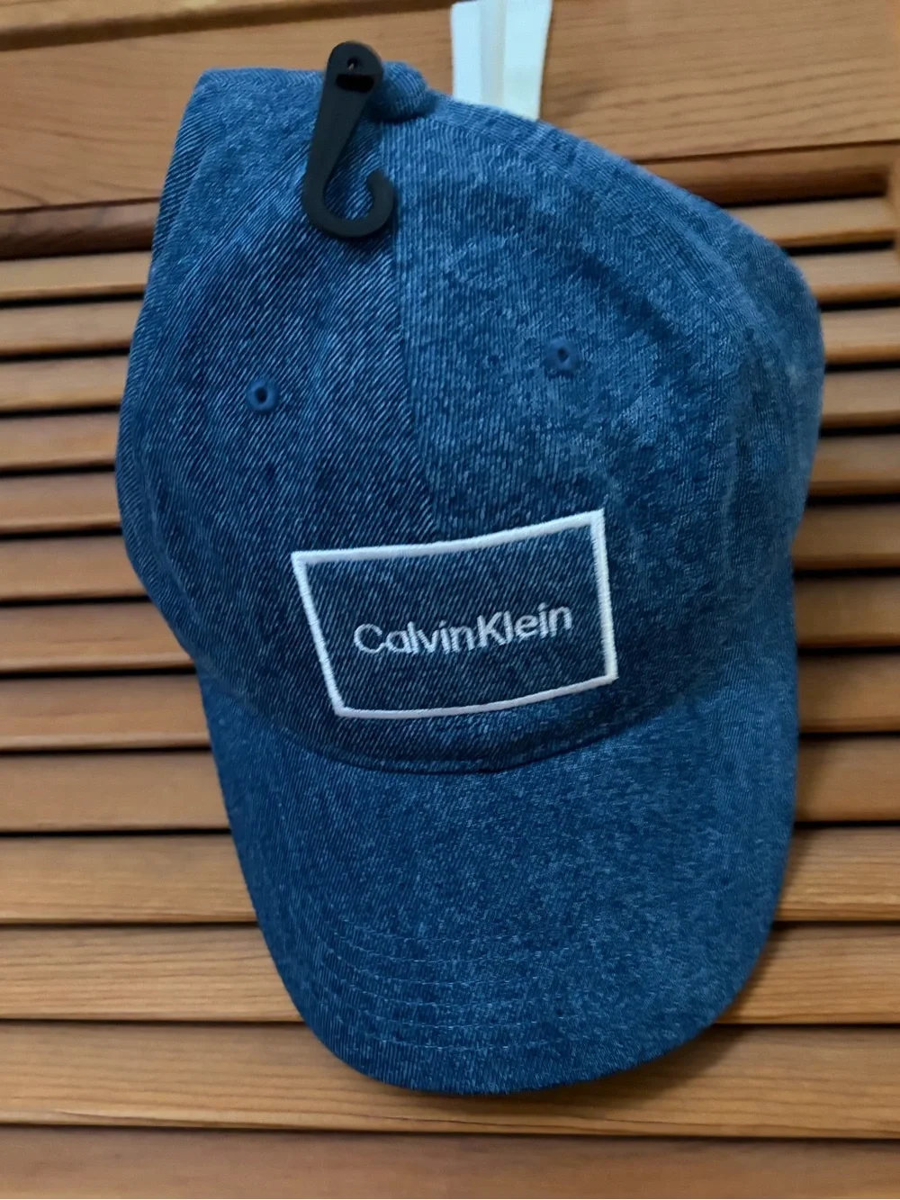 Calvin Klein 100% cotton Denim baseball Hat in blue one size NWT